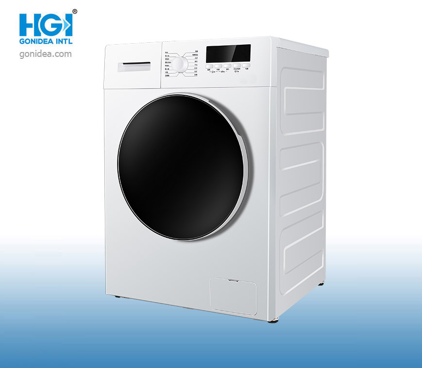 9kg Home Use LED Display Anti-Scald Cover Front Loading Laundry Washing Machine