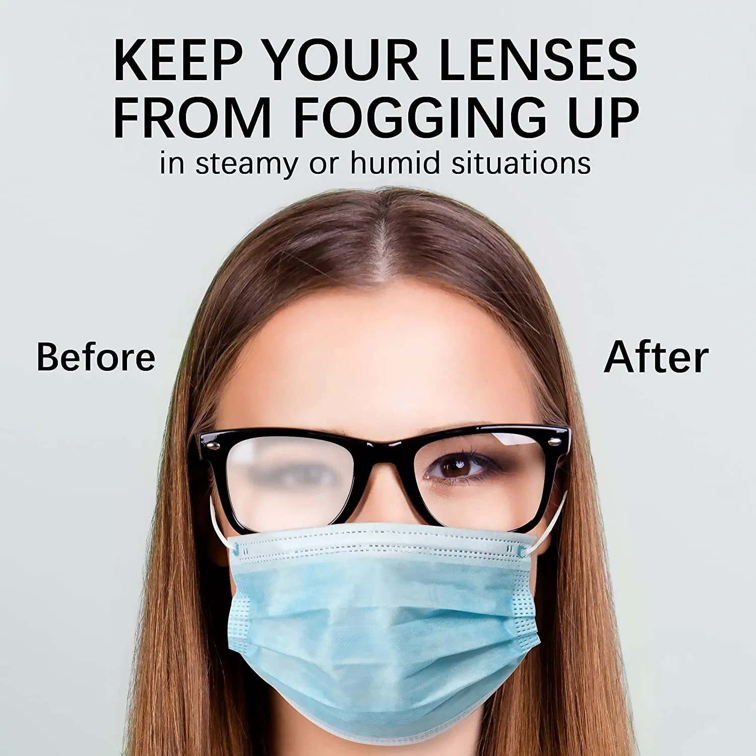 Disposable Lens Anti Fog Wipes for Glasses Anti-Fog Glasses Wet Wipe for Eyeglass