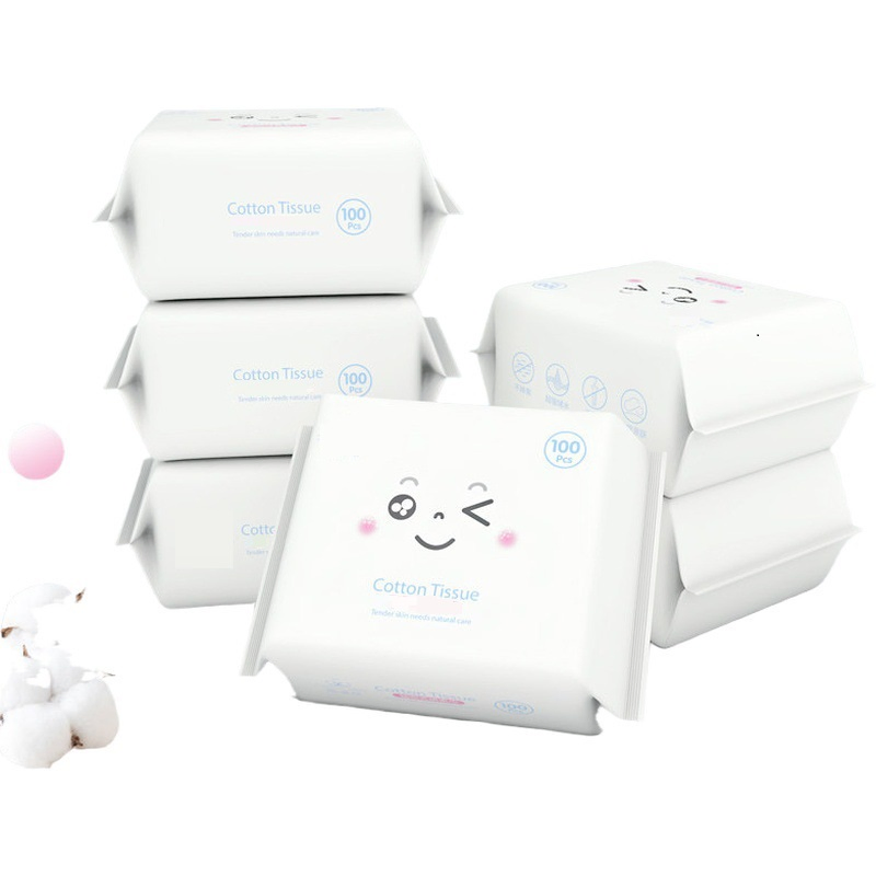 OEM China Skin-Friendly Disposable Cotton Soft Tissue Towel for Baby
