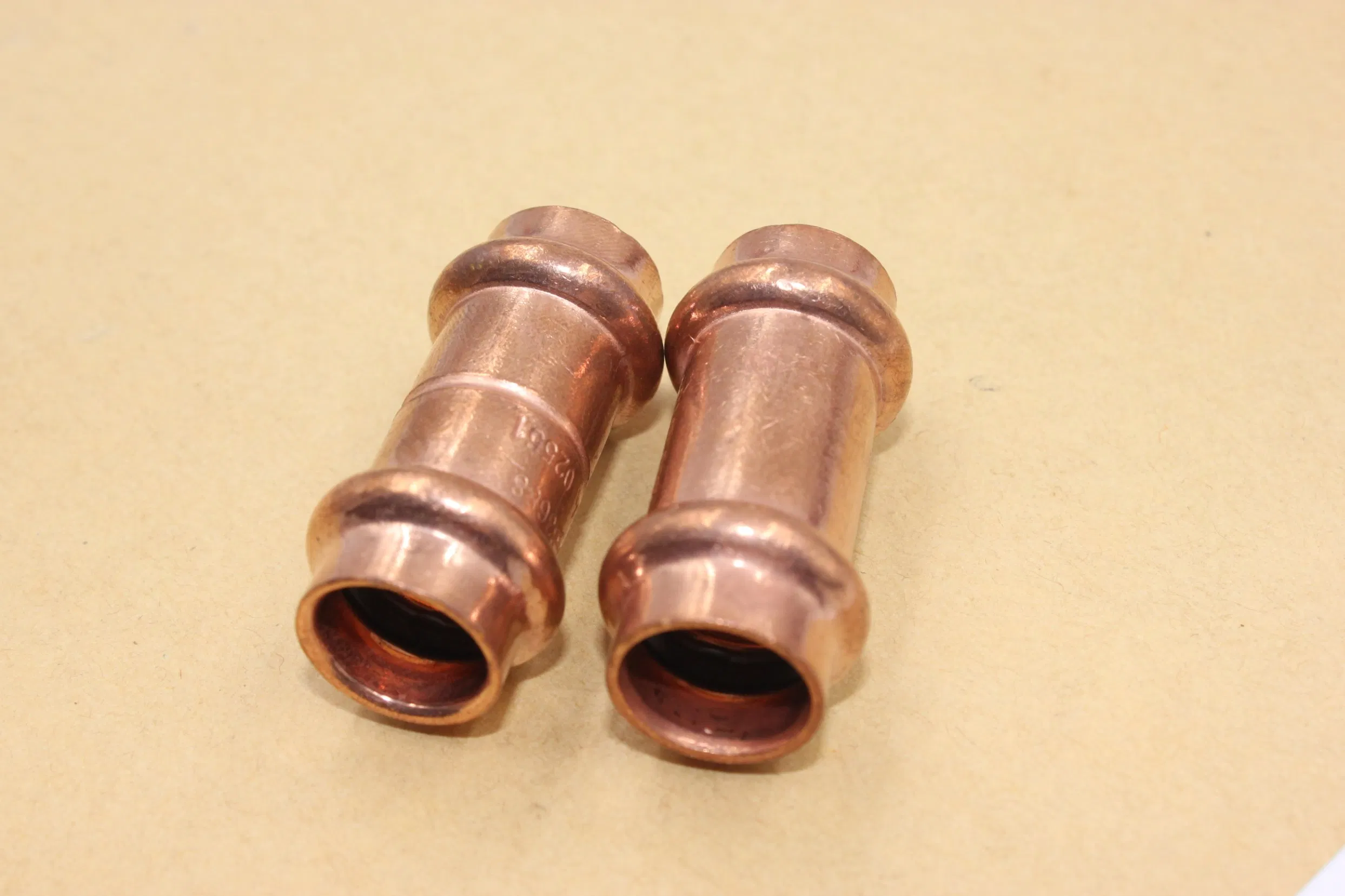 Copper Pressfit Fittings Press-Fit V-Profile Coupler Straight Adapter