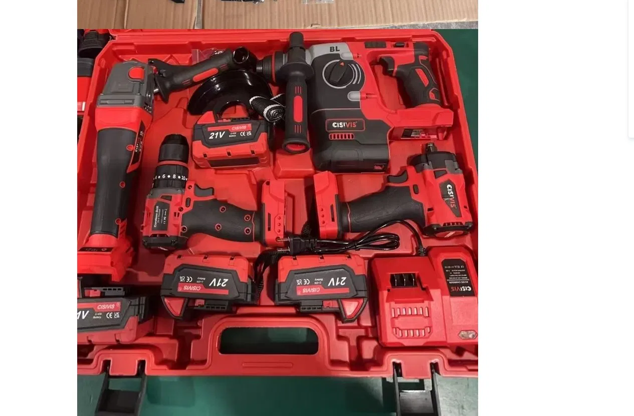 Cisivis Hot Selling 4-in-1 Cordless Drill Wrench Power Tool Set with 4 Batteries Power Tool Cordless Power Tool Wholesale