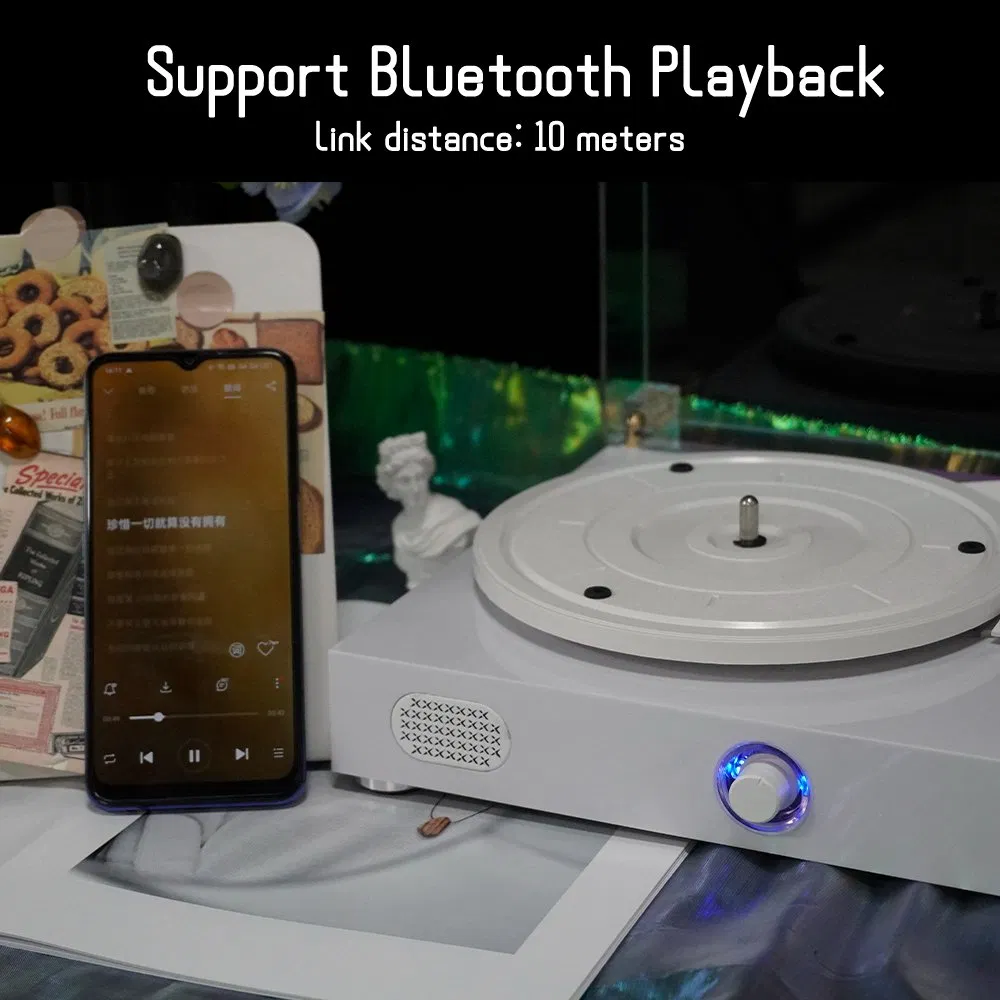 Винтажный проигрыватель винила с Bluetooth, 3 скорости