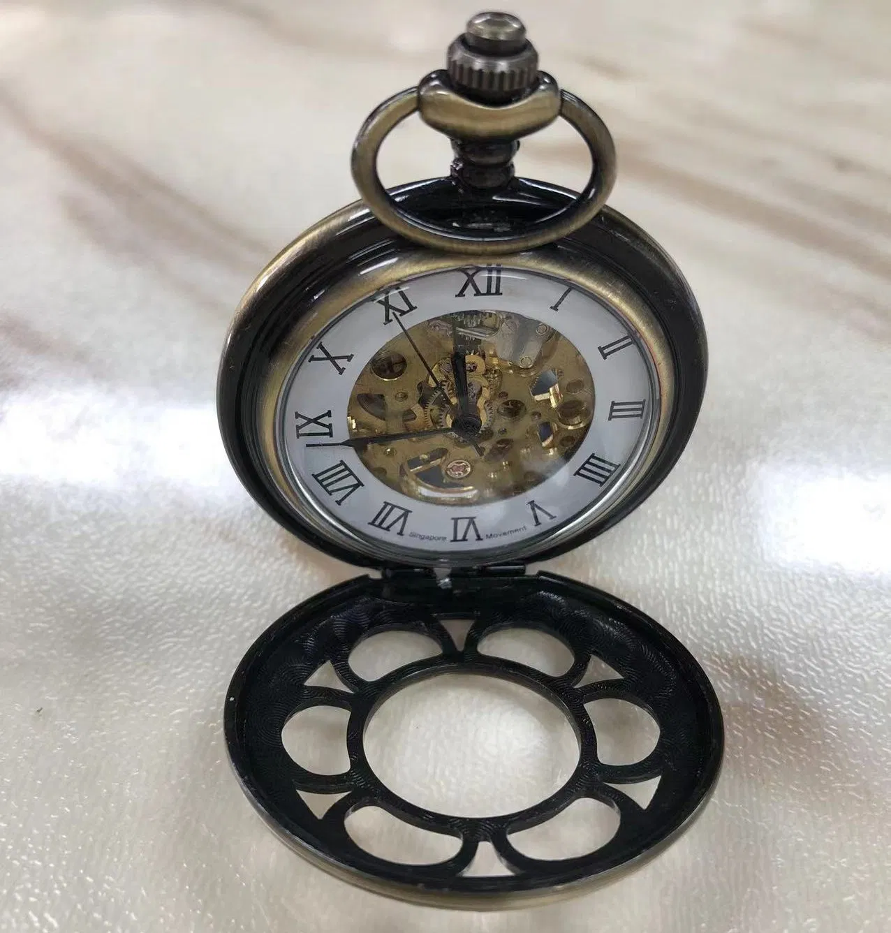 Promotion Gold Gift Pocket Watch with Your Own Logo