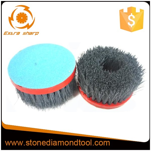Diamond Abrasive Brush for Cleaning Premium Brush with Tread M14, 5/8-11'', Snail Lock