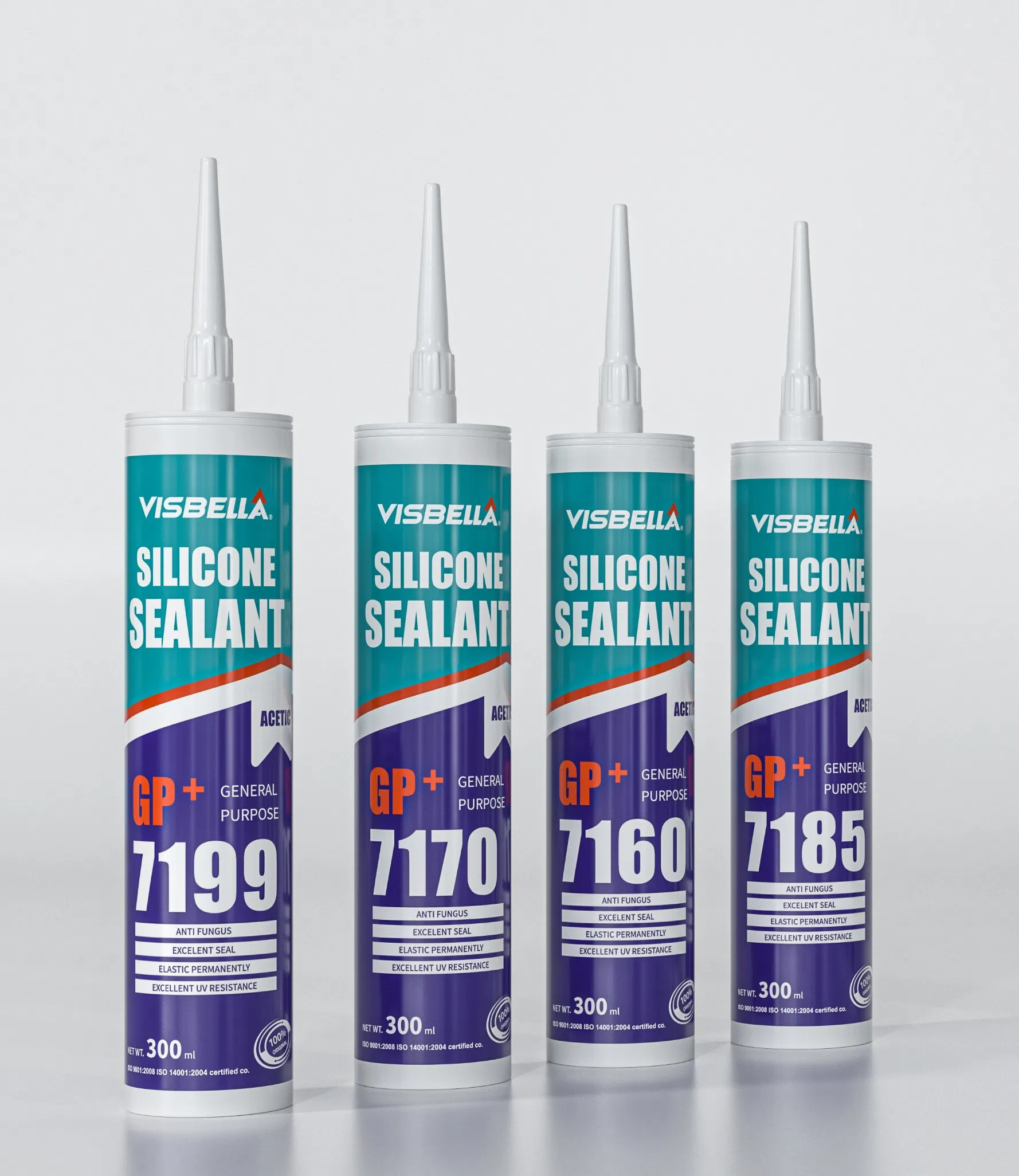 Visbella General Purpose Silicone Sealant Single-Component Sealant 7160