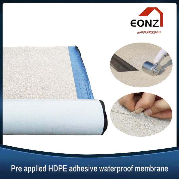 (Non Asphalt Waterproof Materials Pre-Applied) HDPE Self-Adhesive Membrane