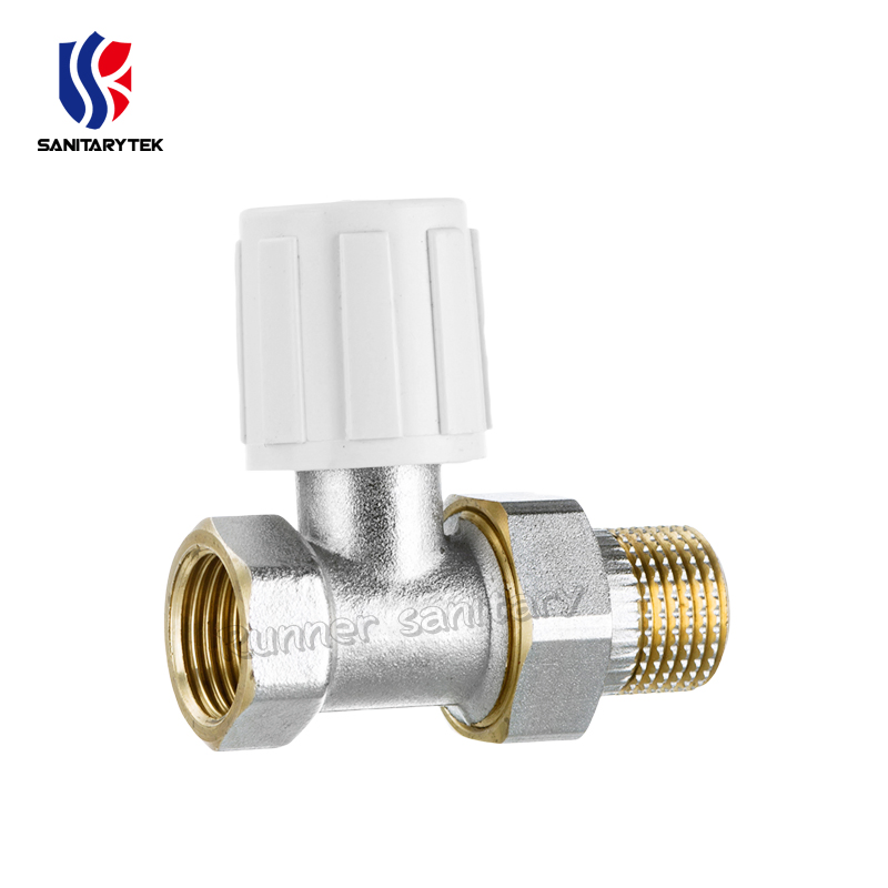 Manual Radiator Valve DN10 Angle Valve for Iron Pipe