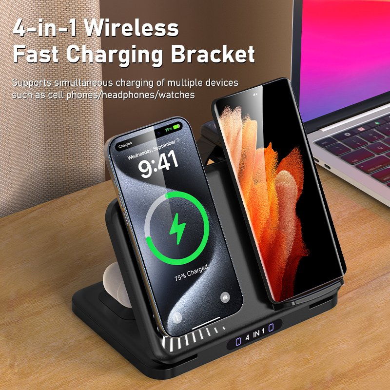 Беспроводная зарядка OC21 15W, складная