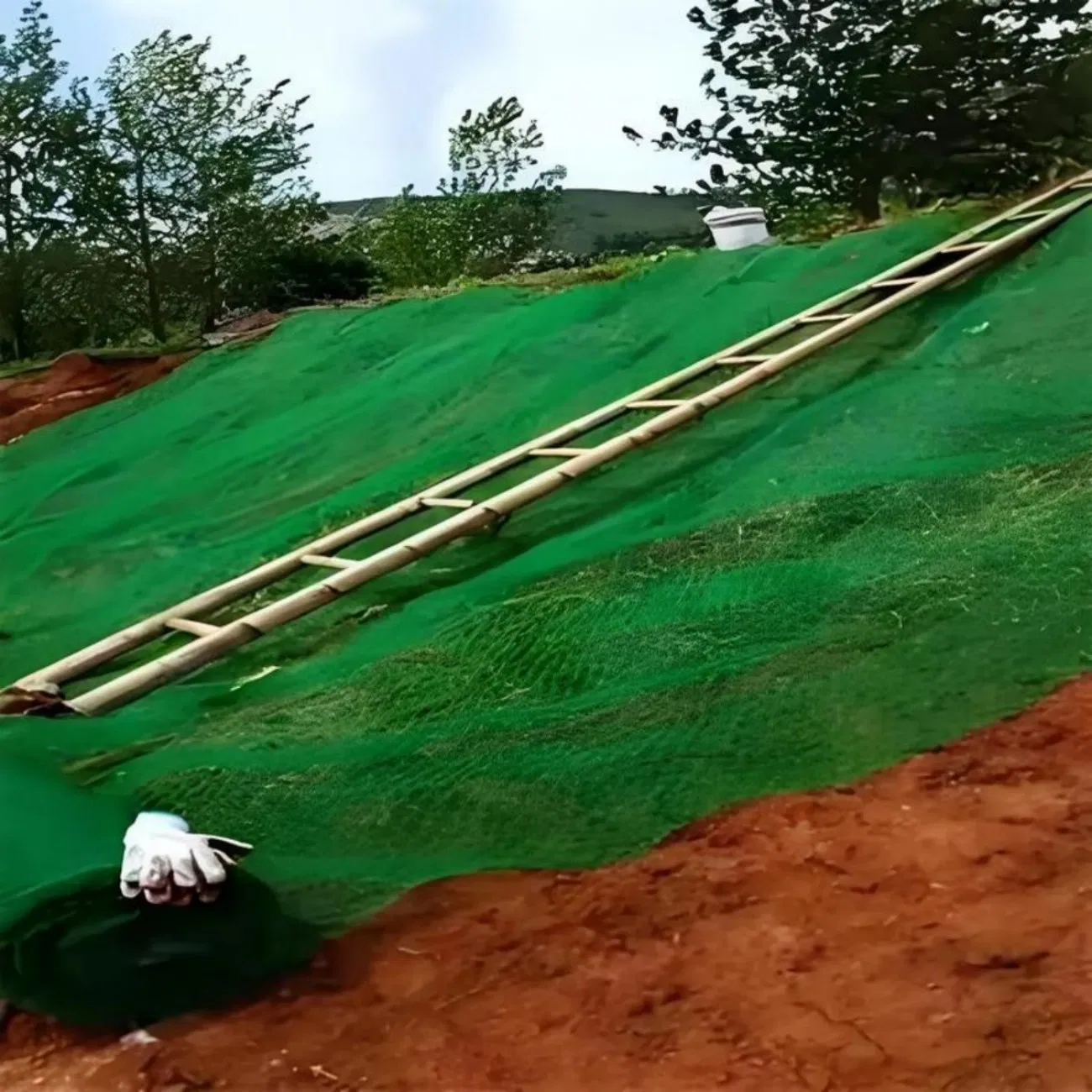 Tianen High-Quality 3D Geomat, Grass and Plastic Mats for Outdoor Landscaping, Earthwork, Slope Protection and Drainage