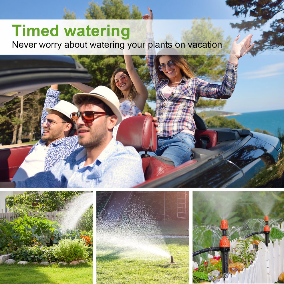 Automatic 2 Dial Irrigation Water Tap Timer Watering Controller System Hct-M06