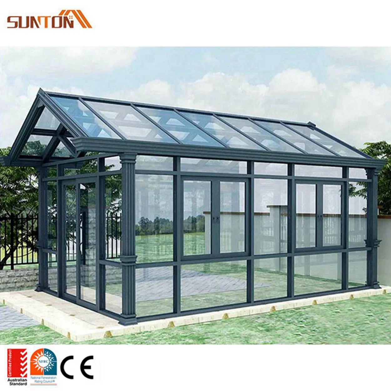 Tempered Glass Sunroom Antique Roof Patio Enclosure Sunroom Enclosed Porch Sunroom