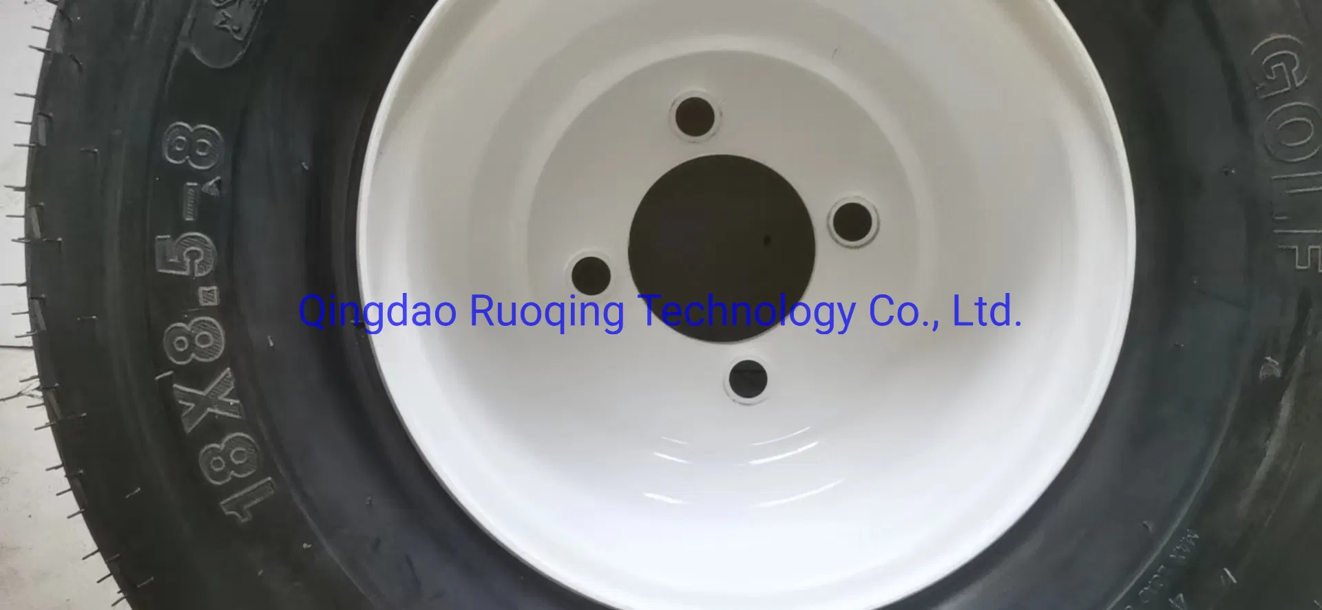 18*8.50-8 Factory PU Flat Free Wheel with Steel Rim with Reach of Straight Rib PU