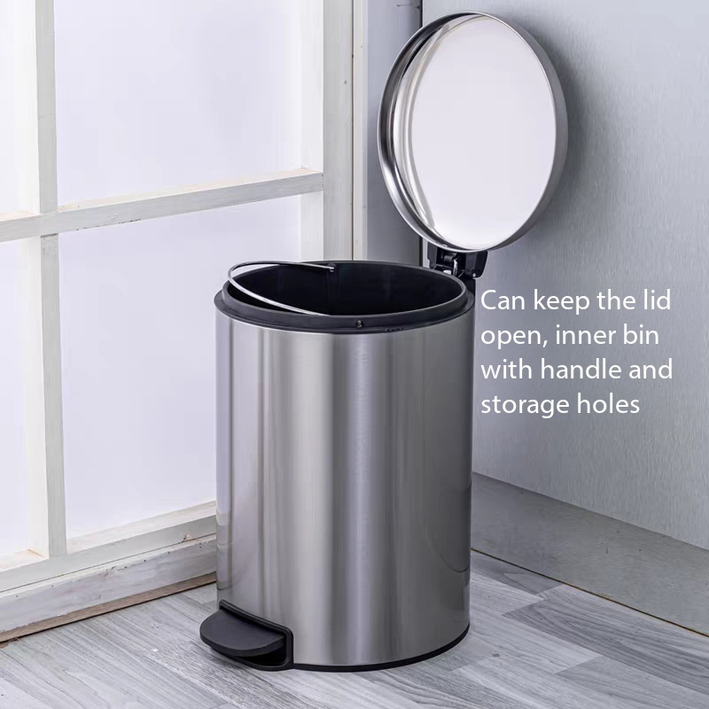 Ножной мусорный бак 5л из нержавеющей стали