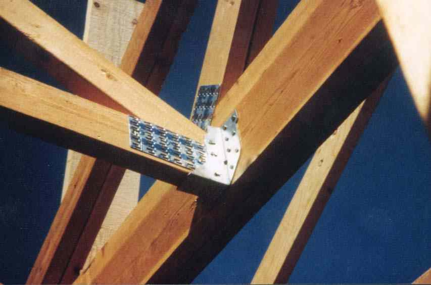 HDP Wood House Connection Metal Round Barbed Plate