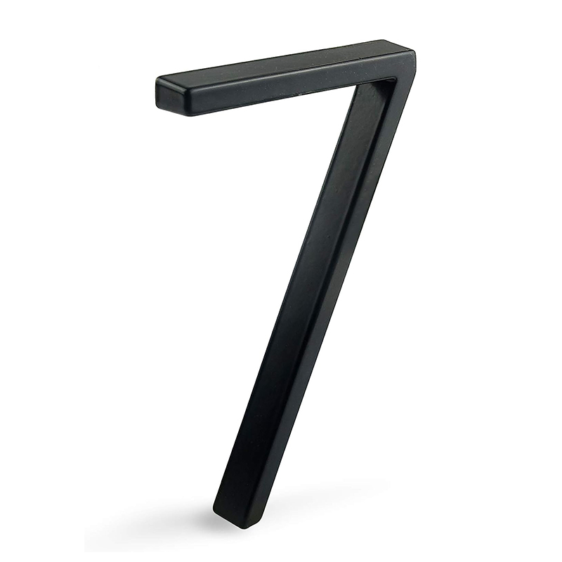 Matte Black Address Numbers for Door Garden Mailbox