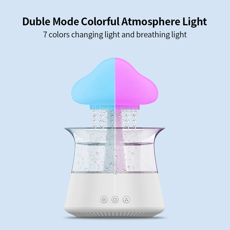 High Quality Mushroom Air Humidifier for Room Rain Cloud with Night Light Scent Diffuser
