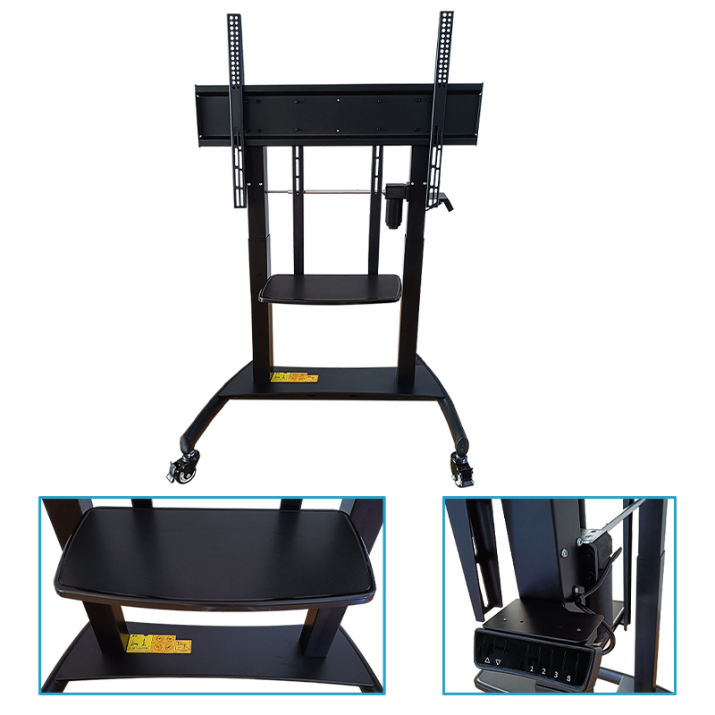 Cheap Price Electric Motorized TV Lift Most 55-86 Inch Flat Panel Stand Design Compact Electric Motorized LCD Lift Stand with Remote Control School Education