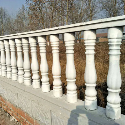 Hot Sale White Marble Stair Baluster Stone/Granite Railing Handrail for Using Villa House Decorating