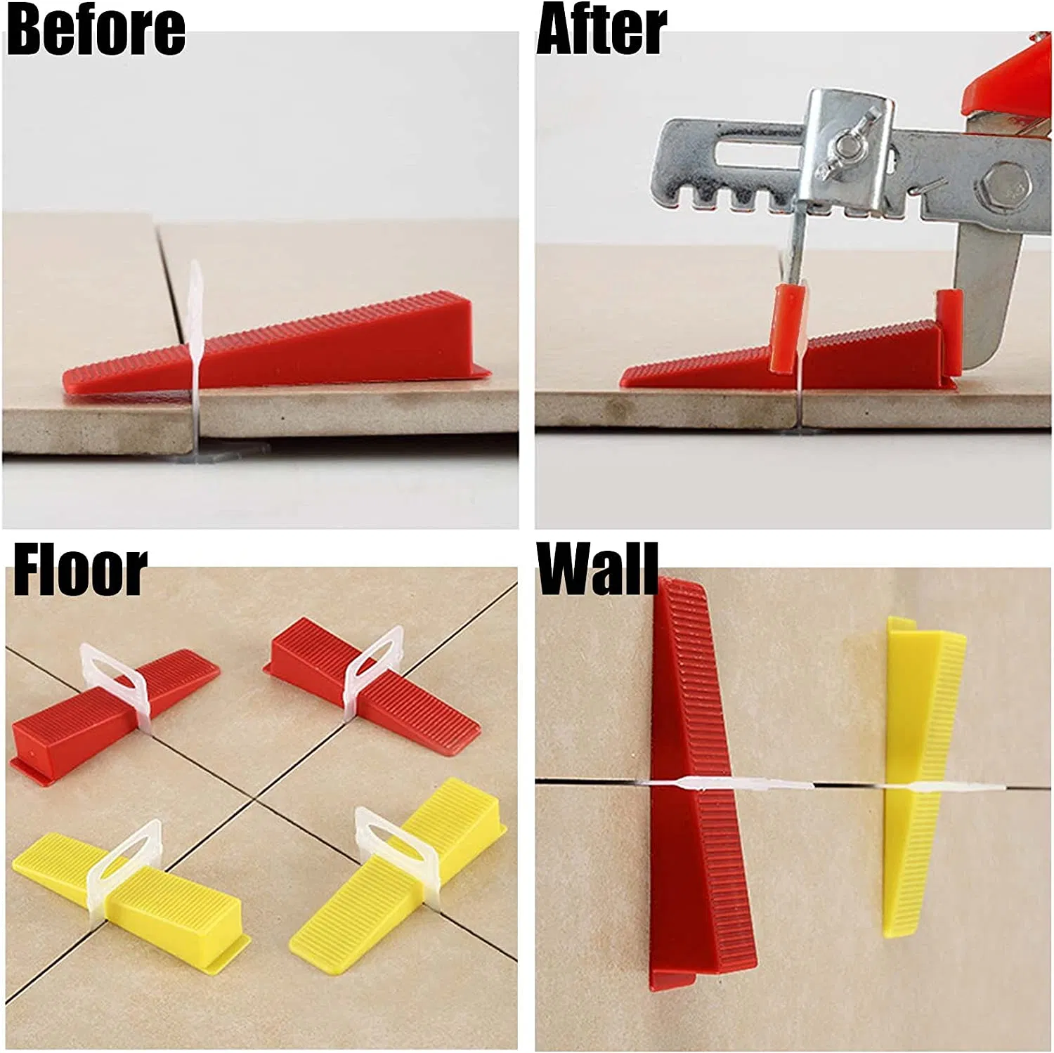 Good Price Factory Direct 0.5mm 1.0mm 2.0mm Tile Spacer Clip Tile Leveling System Tile Leveler