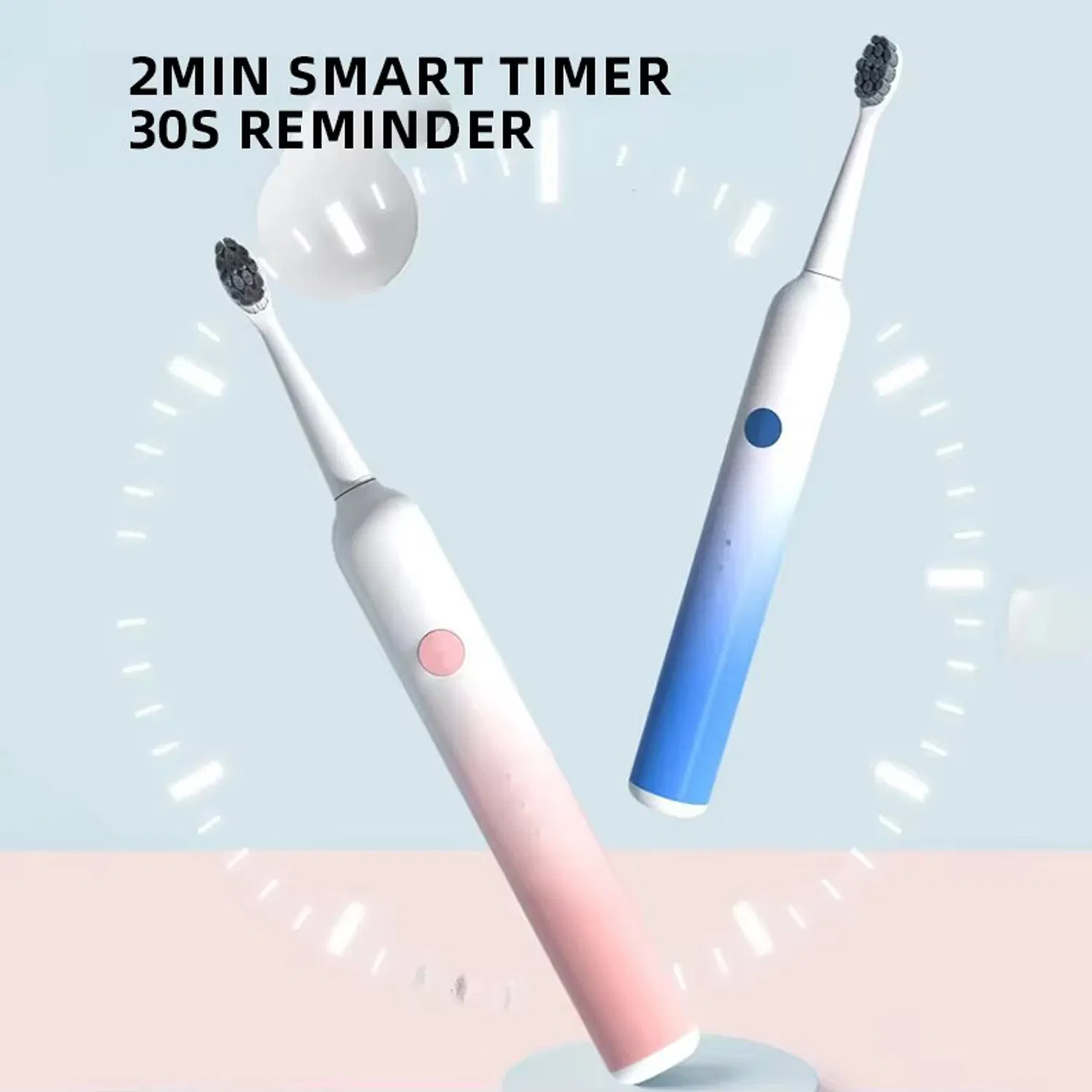 USB Rechargeable Powered Automatic Sonic Power Smart Auto Electric Toothbrush