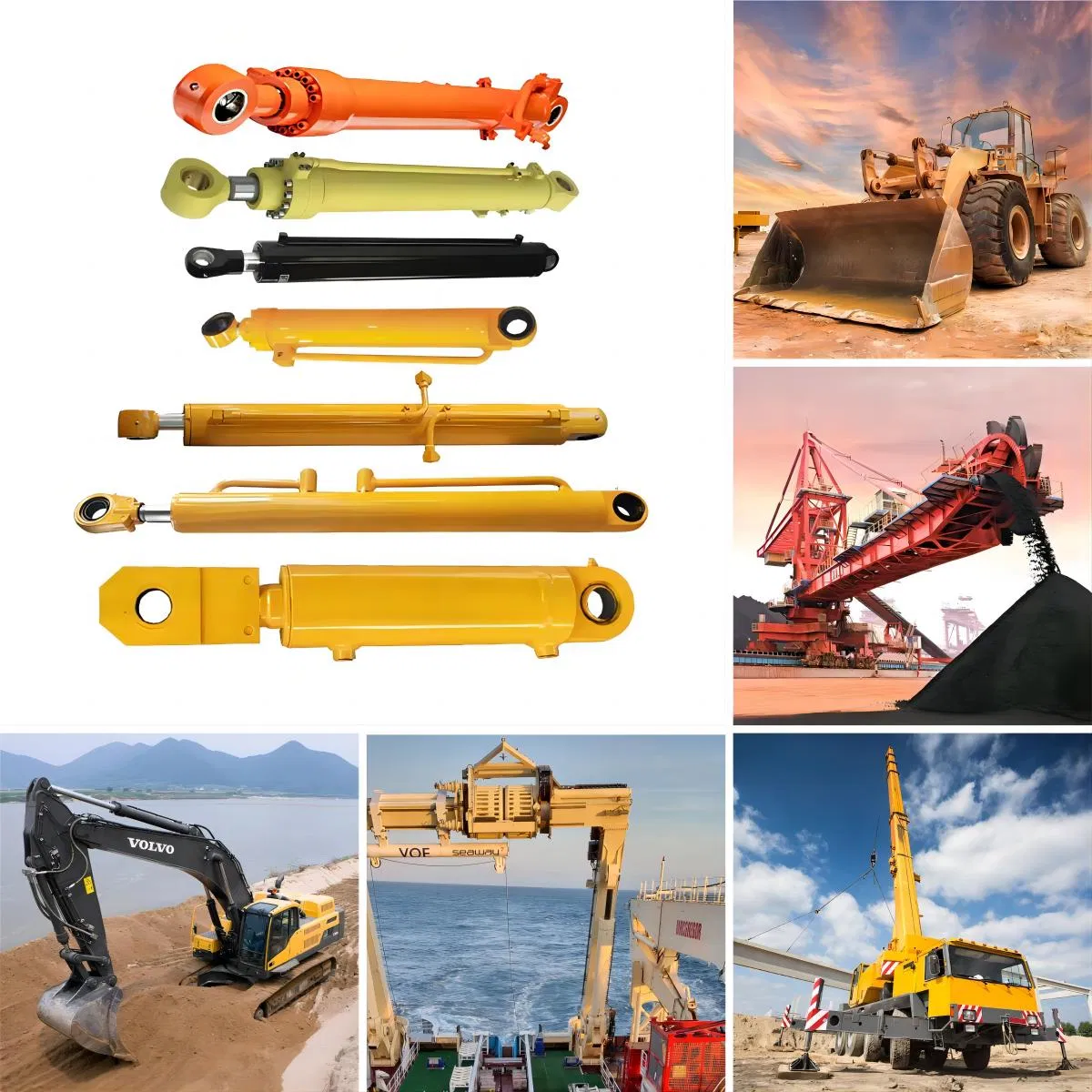 Гидравлический цилиндр двойного действия для экскаваторов