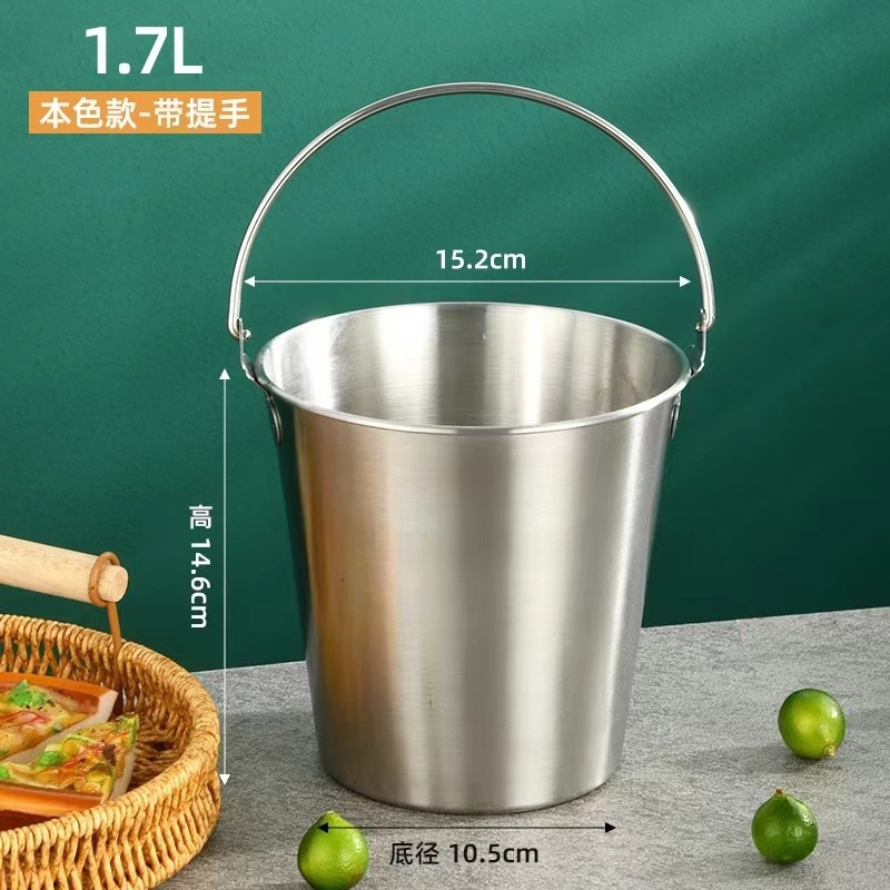 Luxury 0.7/1L Stainless Steel Ice Bucket Bar for Wine Chiller Container Handle Minimalist Design Brand Factory Direct