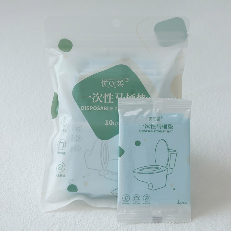 Disposable Toilet Seat Covers with Antibacterial Protection (10-Pack)