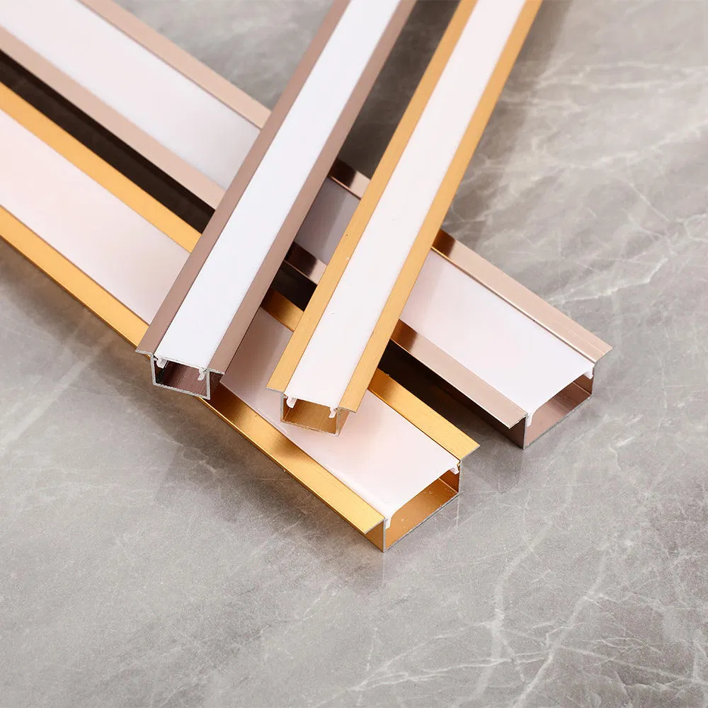 Aluminum Skirting Board with Built-in LED Light Strip Custom Length Color Modern Decoration Lighting Dual Purpose