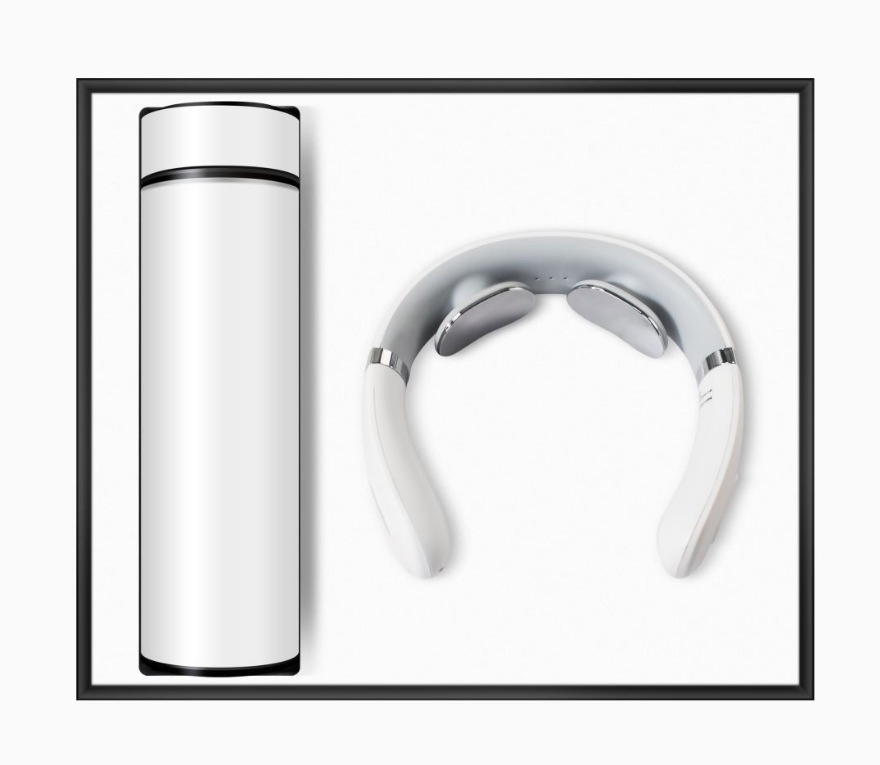 Термокружка с подушкой для шеи, подарок на День святого Валентина