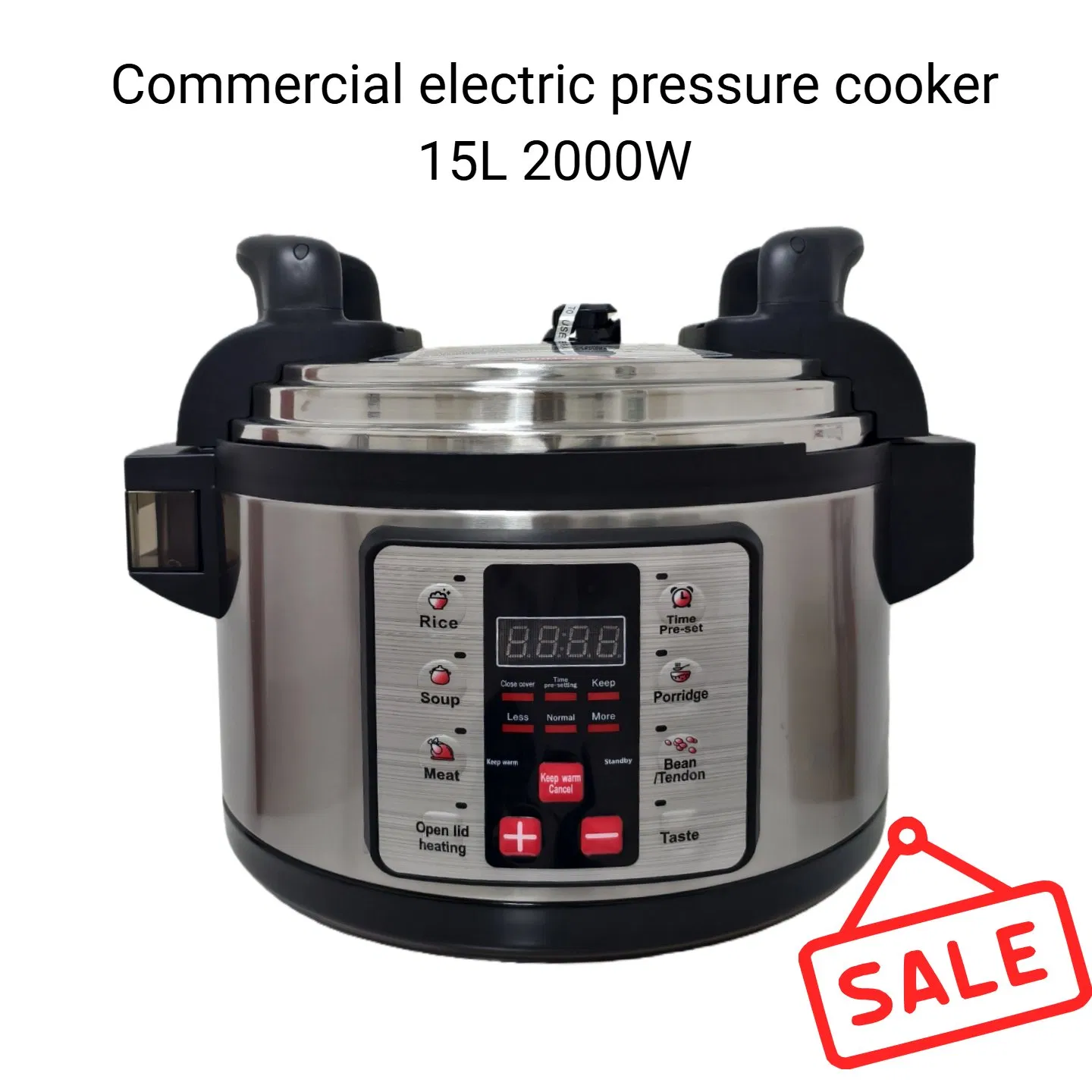 Multifunction Commercial 15L Stainless Steel Automatic Electric Pressure Cooker Restaurant Use