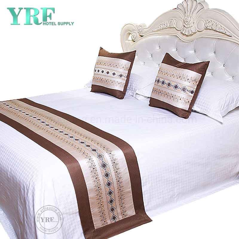 Inn Double Room Modern Simple Thicken Geometric Design Blue Decorate Bed Flags