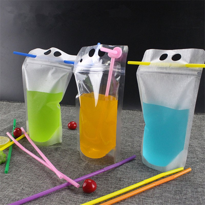 Plastic Beverage Bags Drink Container Drinking Fruit Juice Storage Bag