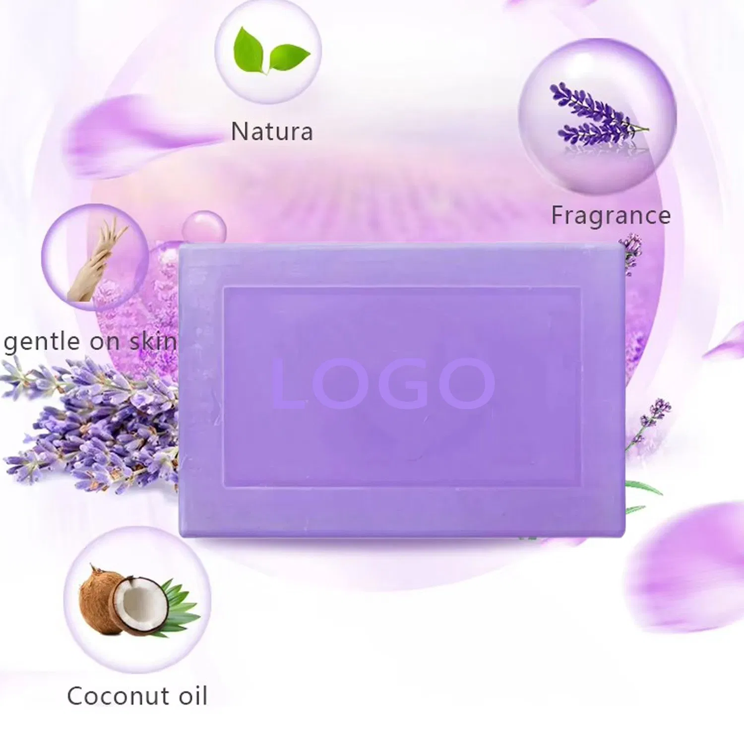 OEM Stains Remover Solid Detergent Natural Lavender Laundry Bar Soap