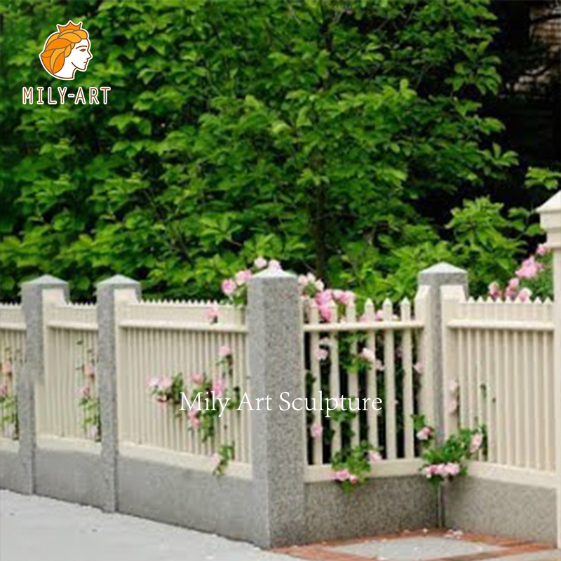 Custom Outdoor Decorative Marble Carving Fence Balcony Railings