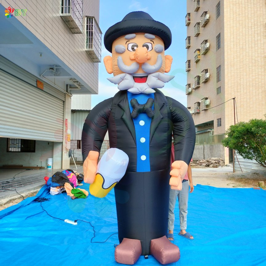 Boyan Netherlands Inflatable Abraham Cartoon with Number Signs