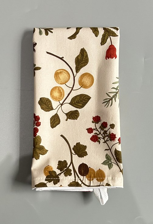 Custom Digital Printed Plant Cotton Kitchen Napkin