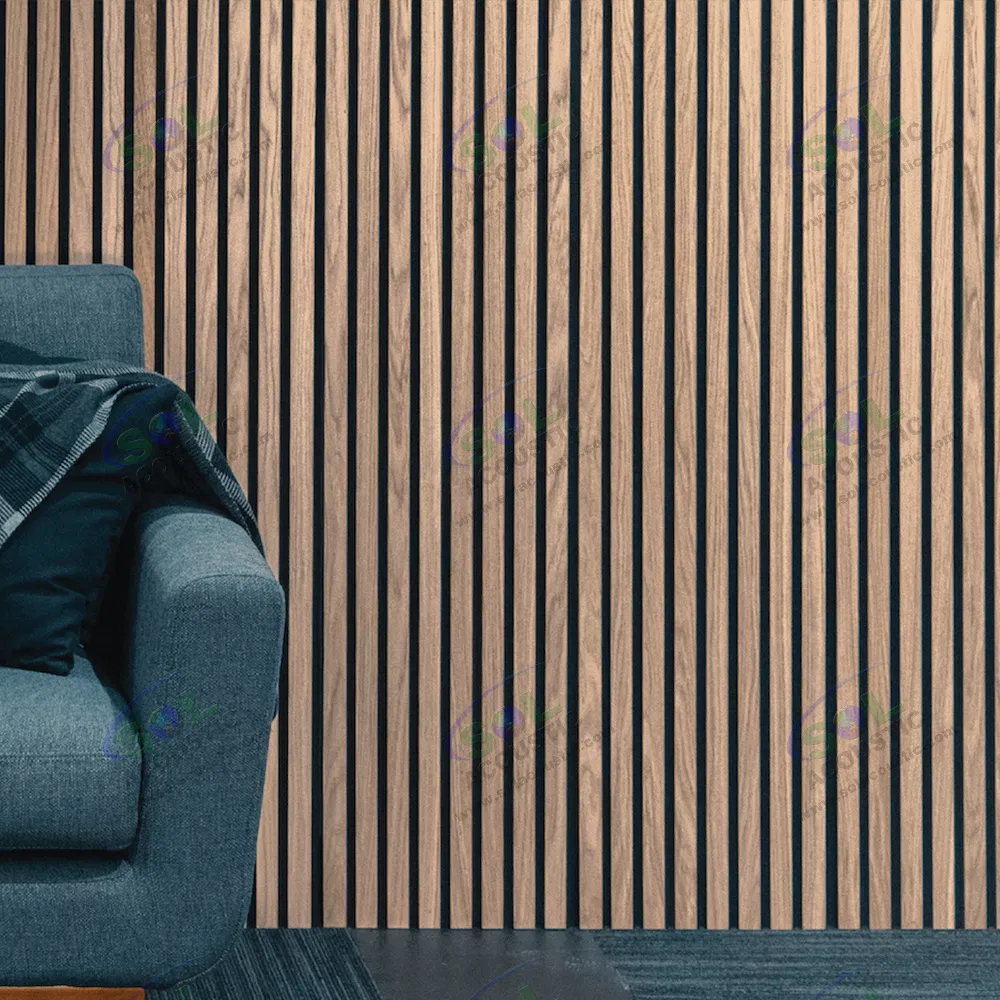 Sol Acoustic Acoustic Panel Wooden Black Akupanel Felt Base Board