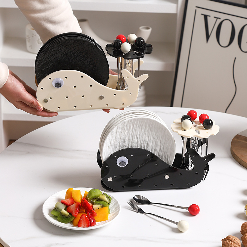 High-Temperature Mini Stainless Steel Fork and Plate Set