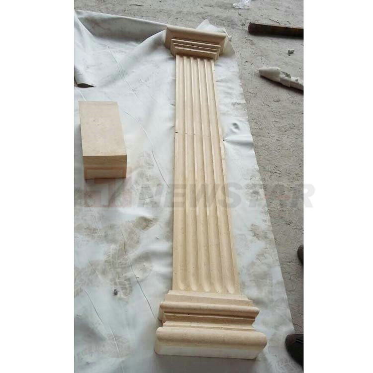 Project Natual Stone Marble Brick Wall Tile Veneer Natural Stone Column Pillar