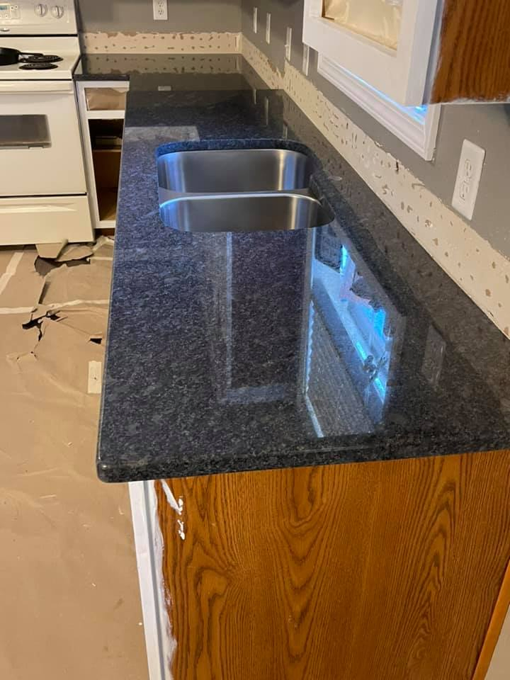 Steel Grey Natural Granite for Kitchen Countertop Popular Granite