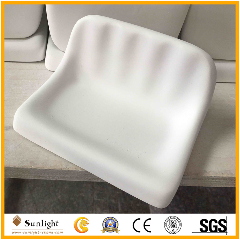 Artificial Cultured Marble Bathroom Soap Dish Accessory for Hotel