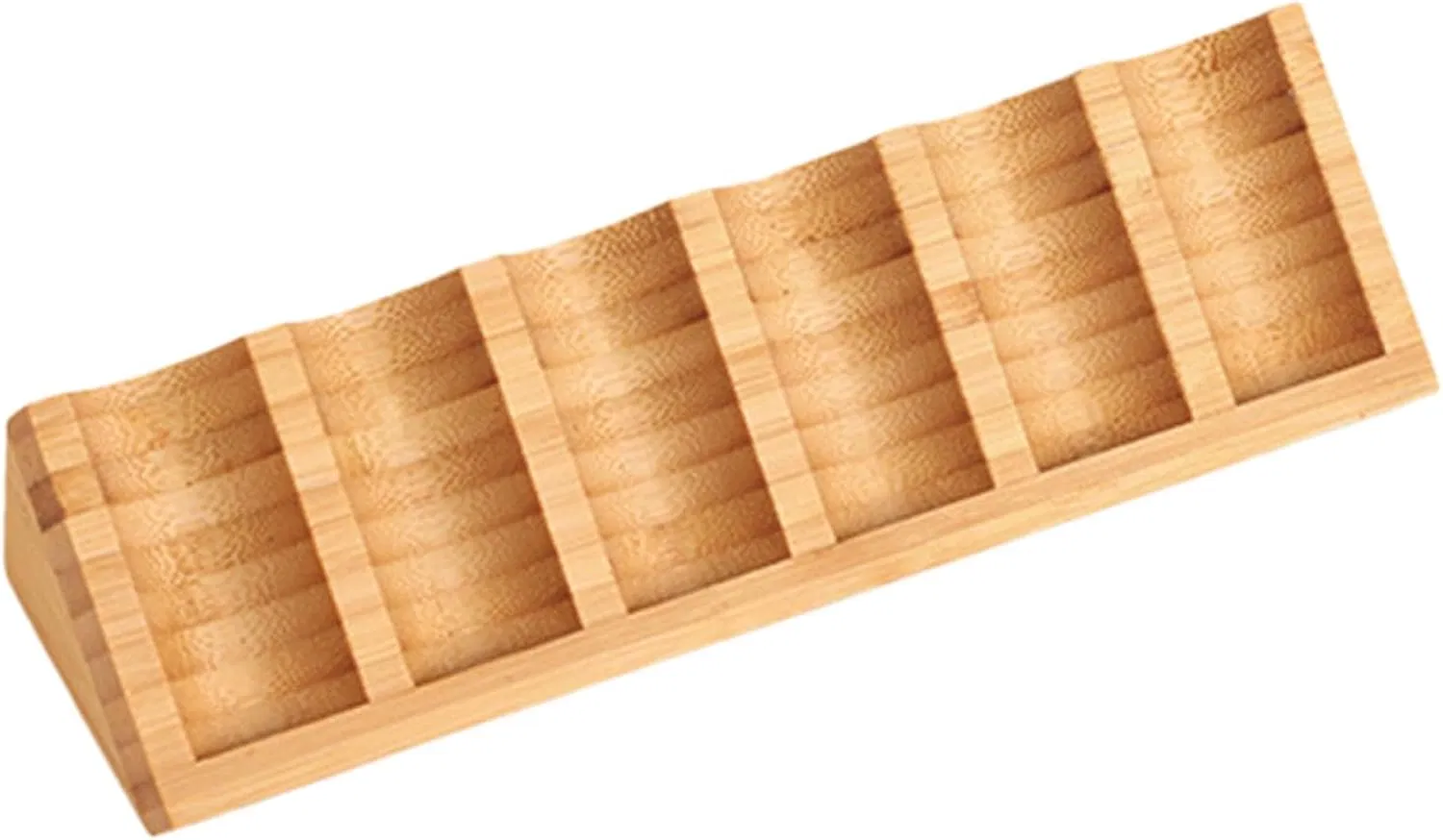 Bamboo Household Bedroom 6-Grid Essential Oil Storage Rack