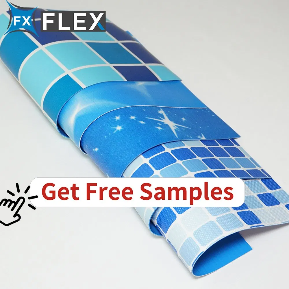 Tear Resistant PVC Tarpaulin Fabric Heavy Duty Waterproof Membrane Swimming Pool Liner