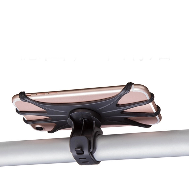 Universal 360 Degrees Rotation Silicone/Rubber Motorcycle/Bicycle Bike Phone/Mobilephone/Cellphone Holder/Mount