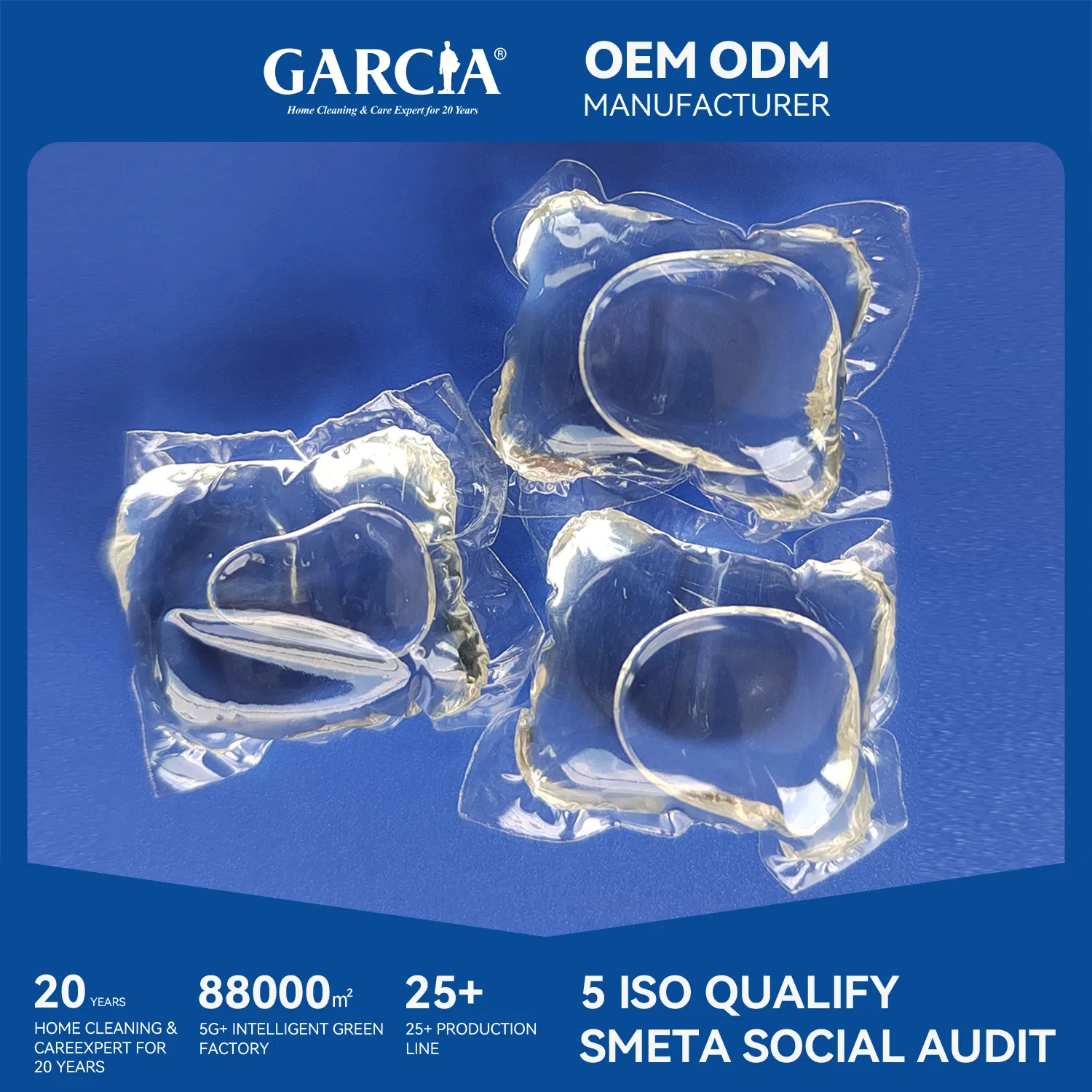 Germ-Killing Detergent Capsules with Customizable Colors for Laundry