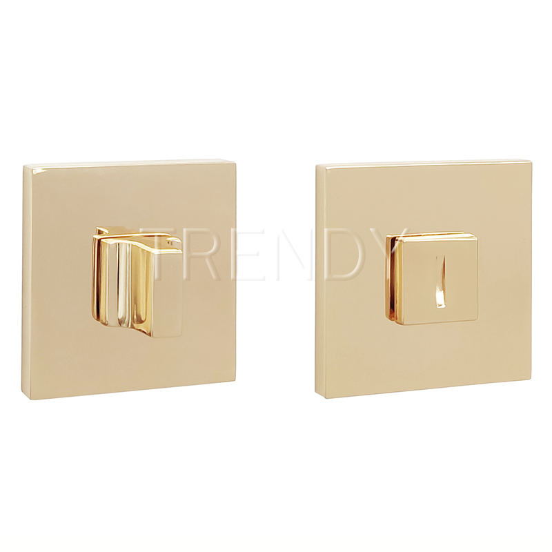 Rose Gold Solid Wood Door Hardware Indoor Pull Handle Lock Zinc Alloy Door Handle (Z6267-ZR25)
