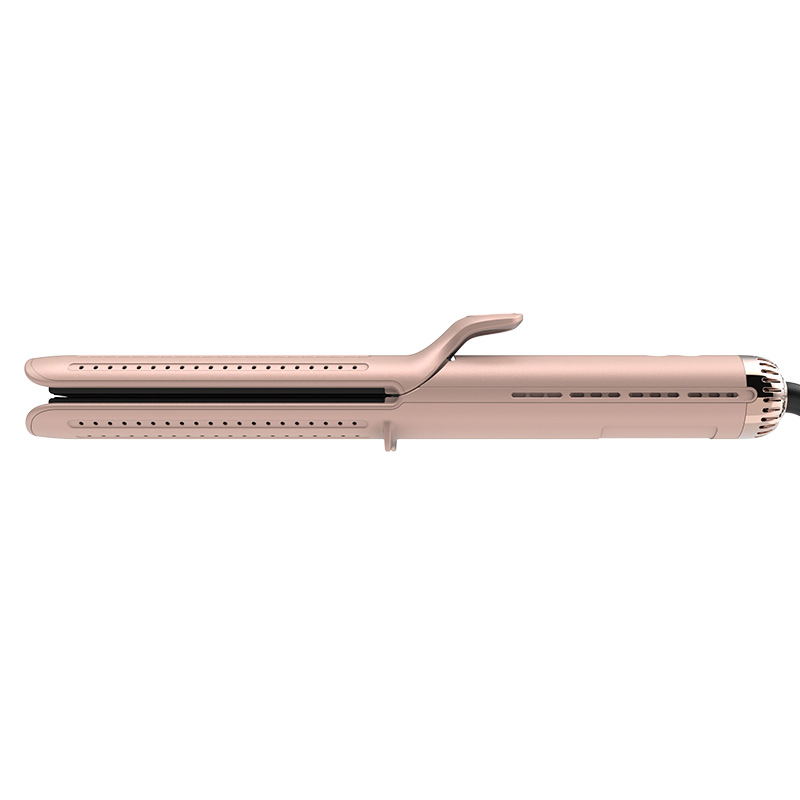 Bidisco Professional Airflow Long Heating Plate Hair Straightener 2-in-1 Electric Flat Iron Ionic Styling for Flat Iron