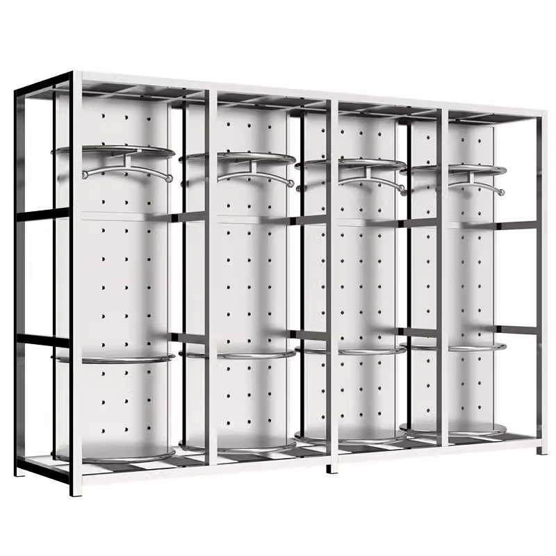 Противопожарный шкаф-гардероб из нержавеющей стали, вращающийся