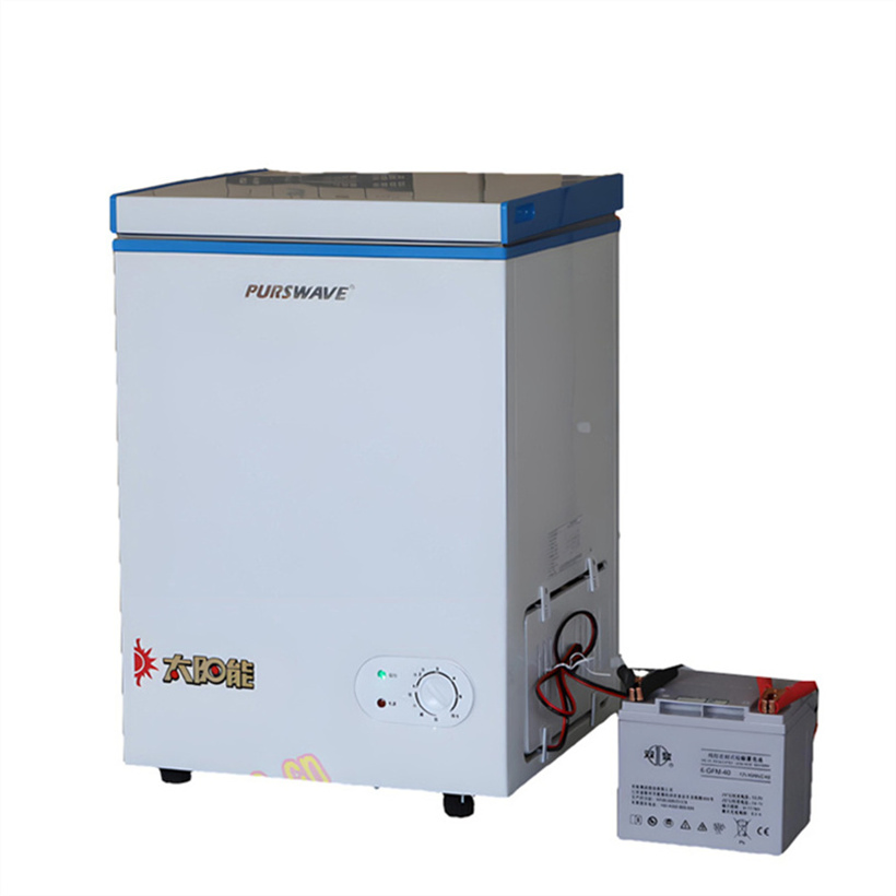 Purswave Bdbc-358 12V24V DC Solar Chest Freezer Solar Powered Refrigerators Deep Freezer Boat Freezer Truck Freezer Battery Freezer