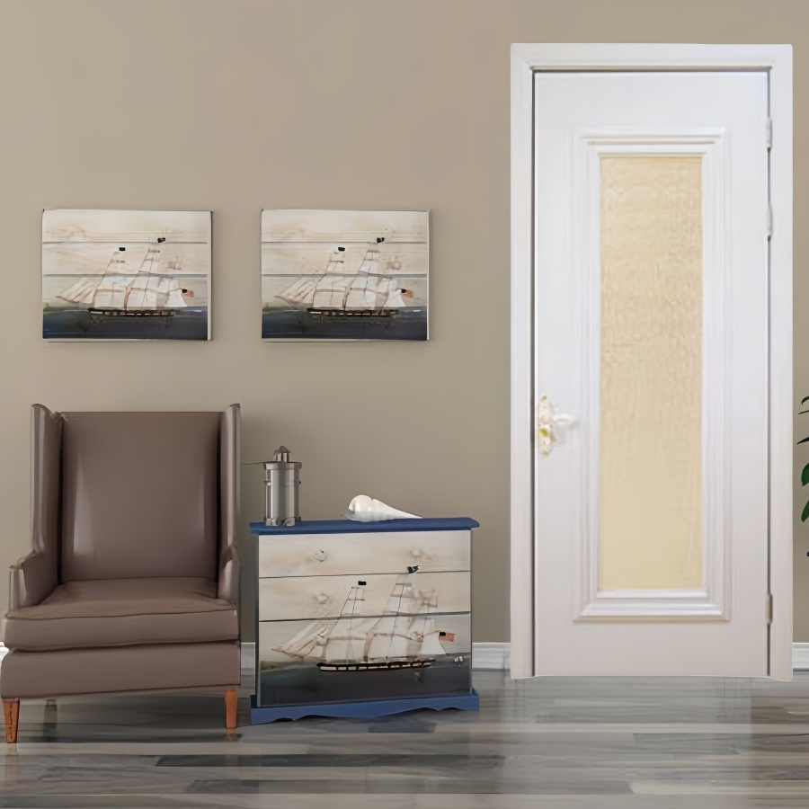 WPC Door Wholesale Price Direct Fire Resistant Waterproof Interior Door